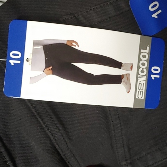 NWT 32 Degrees Cool Women's Sweatpants Jeans, Black 8 10 14 12 - Picture 4 of 6